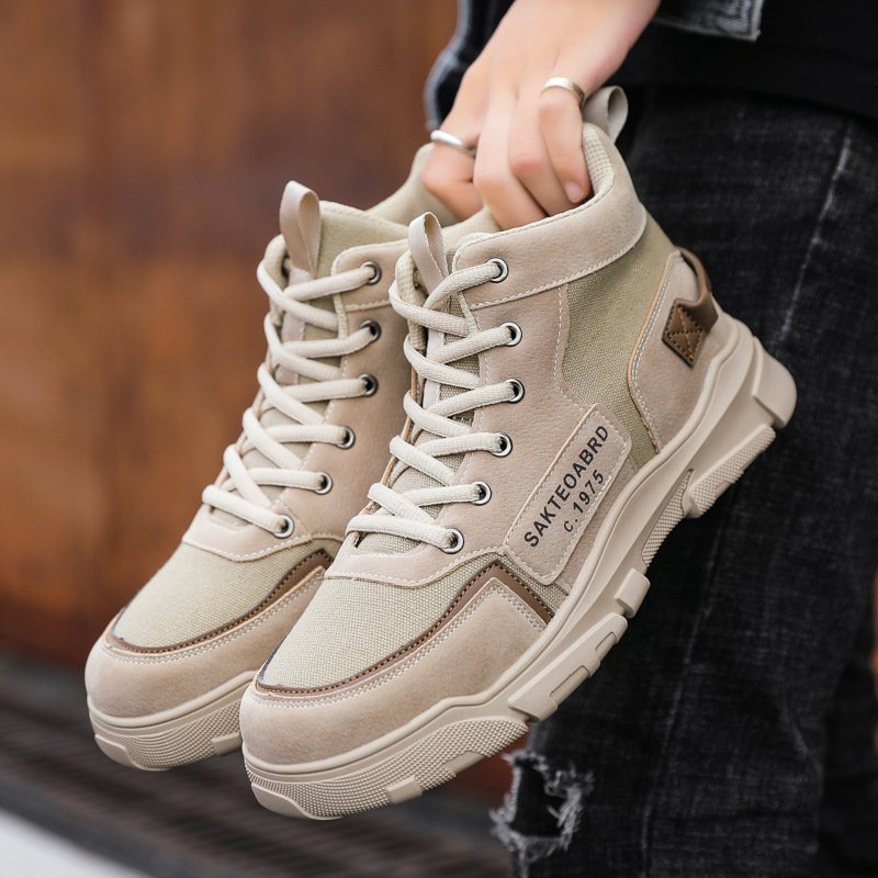 new autumn and winter new men's casual cotton boots men walking shoes