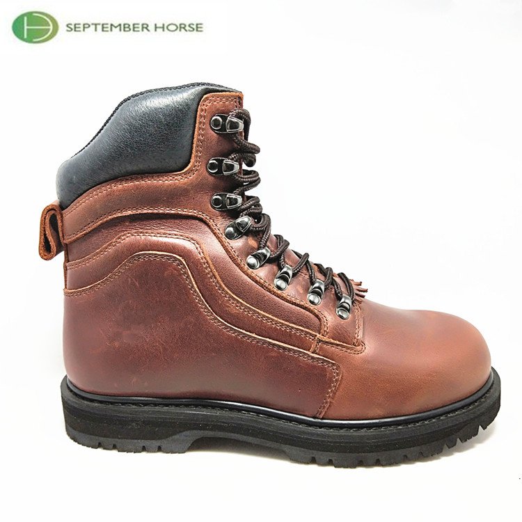 Custom Goodyear Welted Genuine Leather Men Work Boots