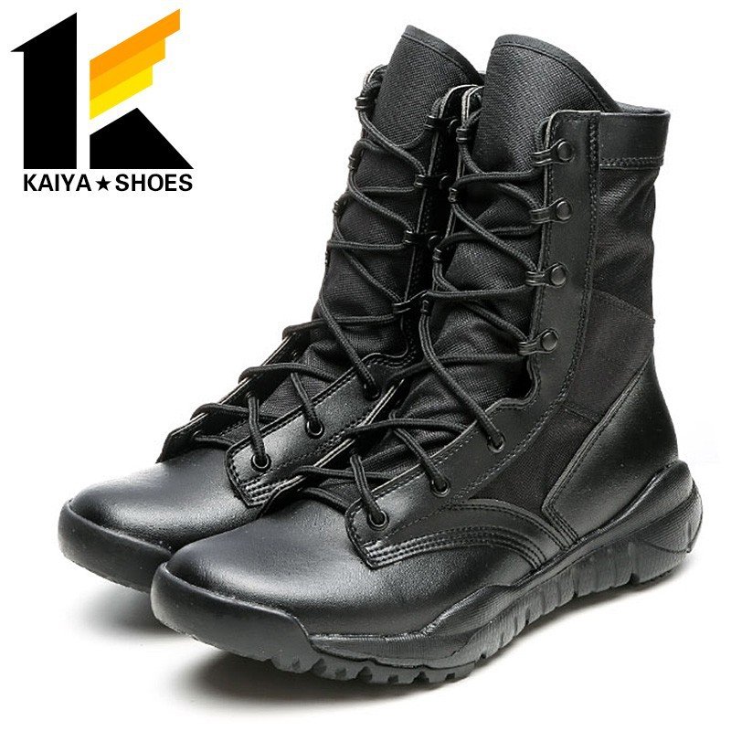 Durable Rubber Sole Light Weight Combat Boots