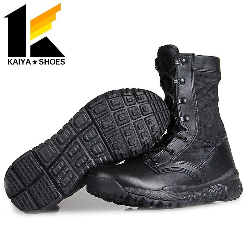 Durable Rubber Sole Light Weight Combat Boots