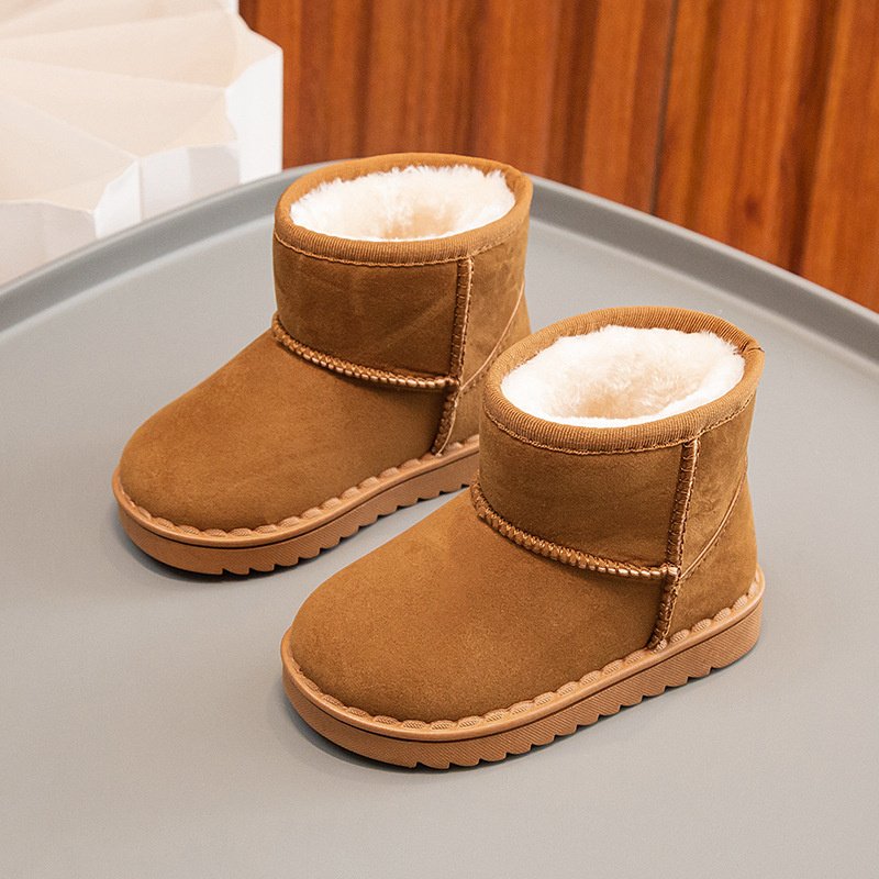 girls glitter snow boots warm winter comfy cute durable outdoor sparkle ankle boots for children