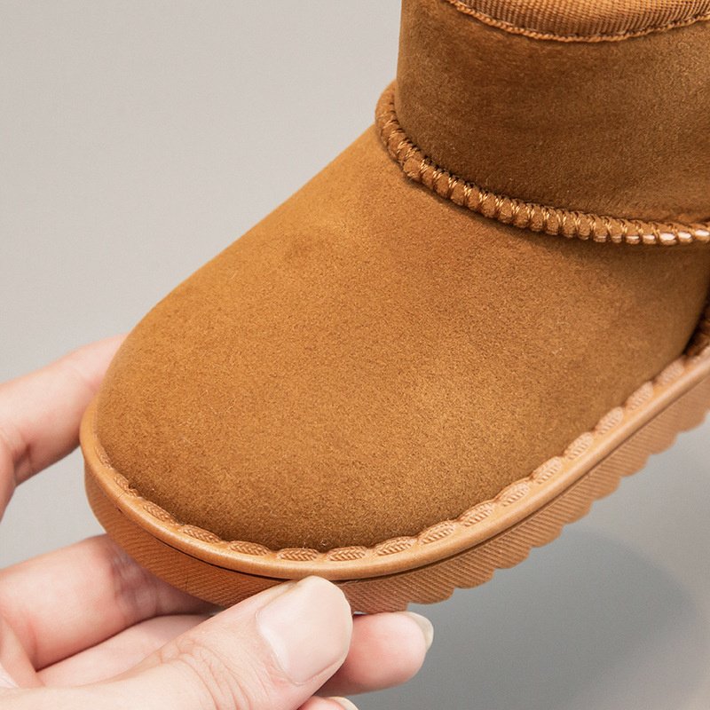 girls glitter snow boots warm winter comfy cute durable outdoor sparkle ankle boots for children