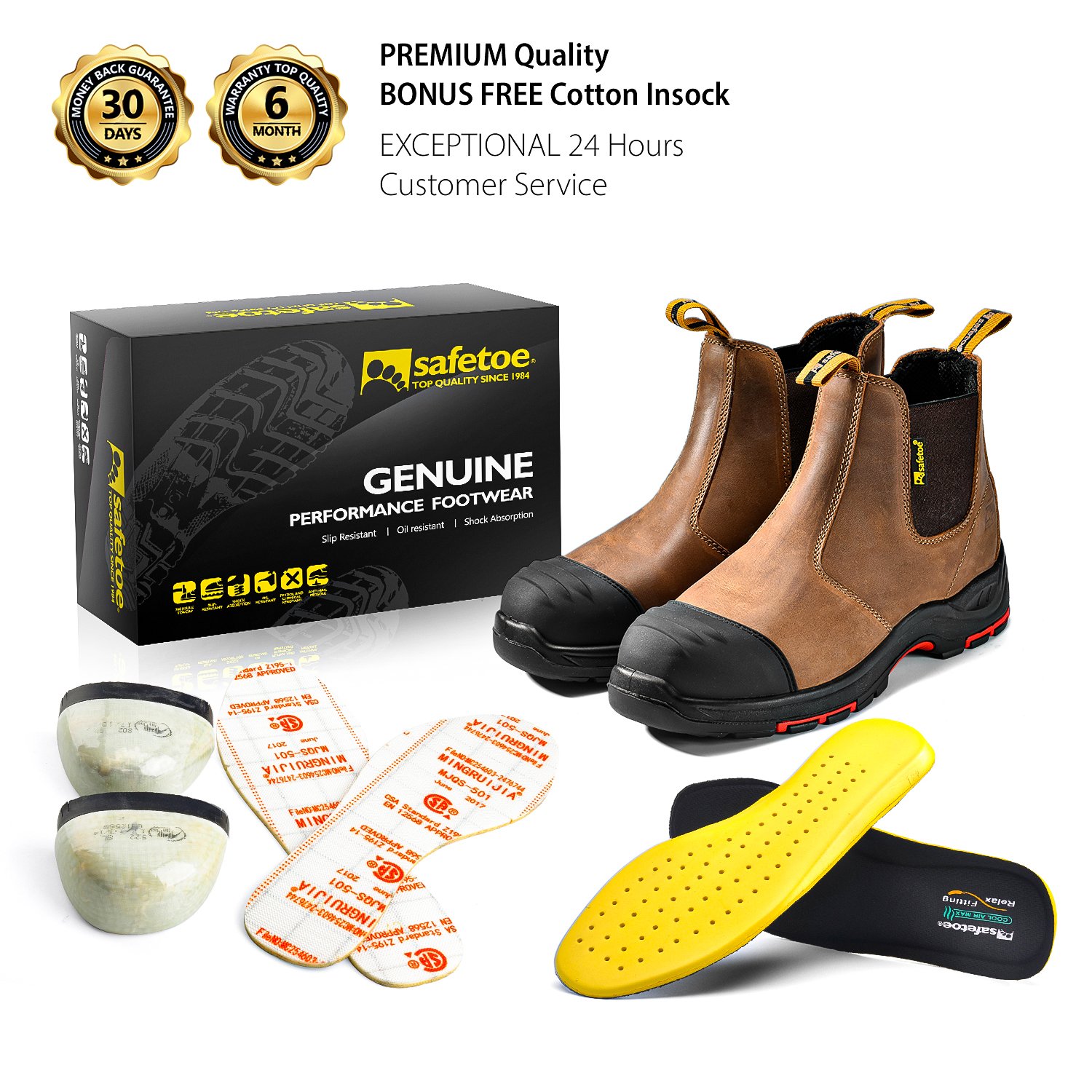 S3 SRC Safety Boots High Quality Composite EN ISO 20345 HRO Security Shoes