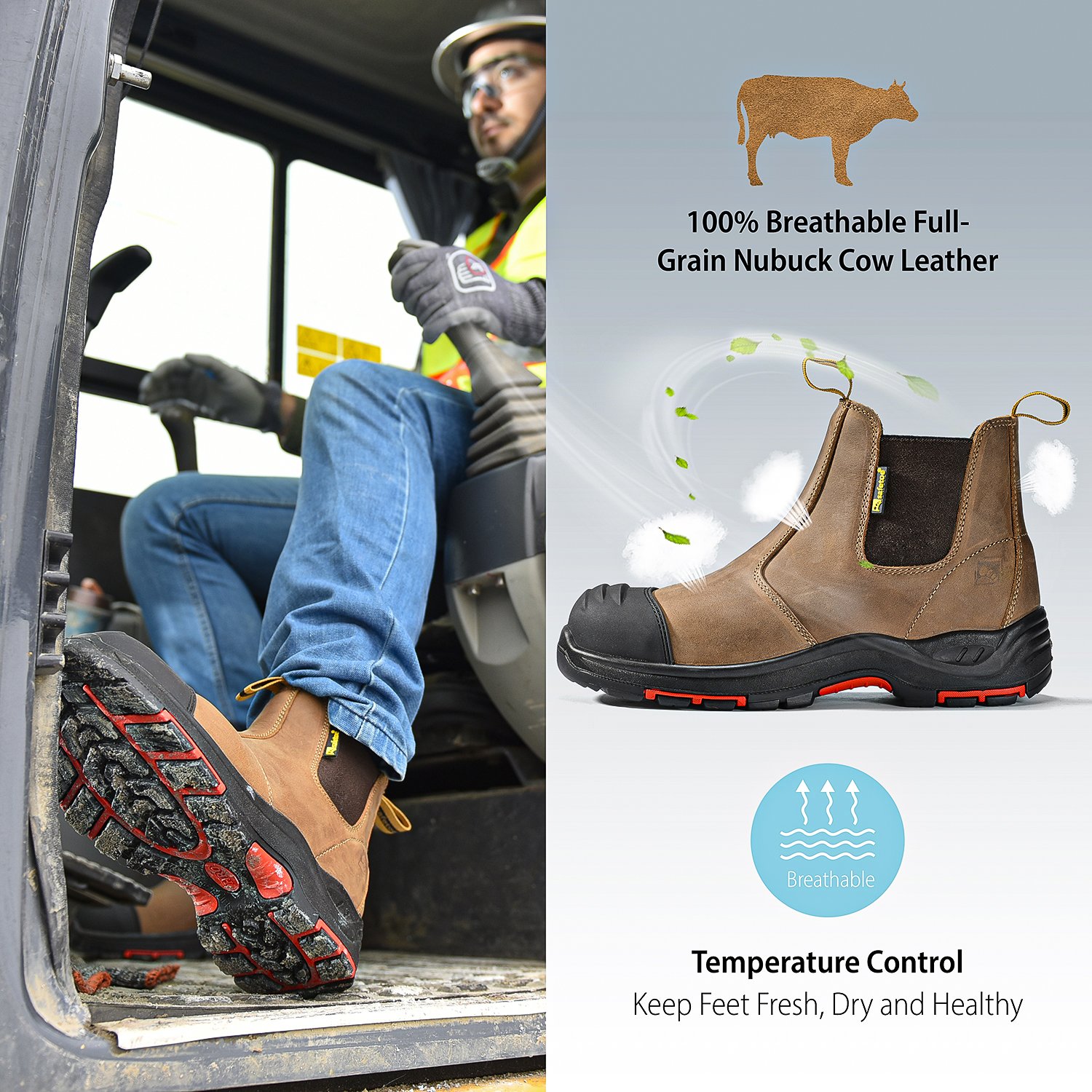 S3 SRC Safety Boots High Quality Composite EN ISO 20345 HRO Security Shoes