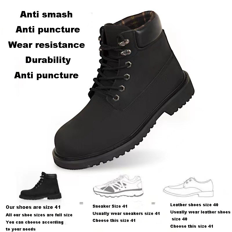THREEDIV New Sales Workers' Anti Smashing Anti-static And Anti Piercing Men's Safety Boots