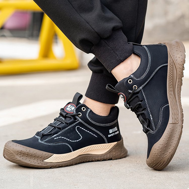 Light Industrial Protective Brand Security Work Safety Boots Safety Shoes for Mens Work Safety Shoes Steel Toe Lightweight Boots