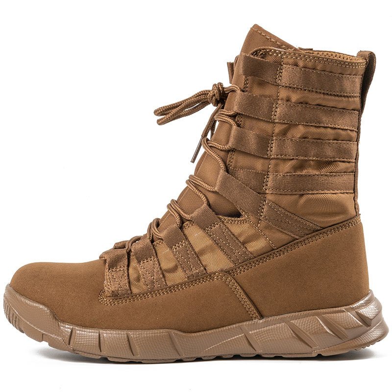 Men Trekking Training Camping Outdoor Hiking Climbing Boot Shoes Desert Combat Tactical Leather Boots