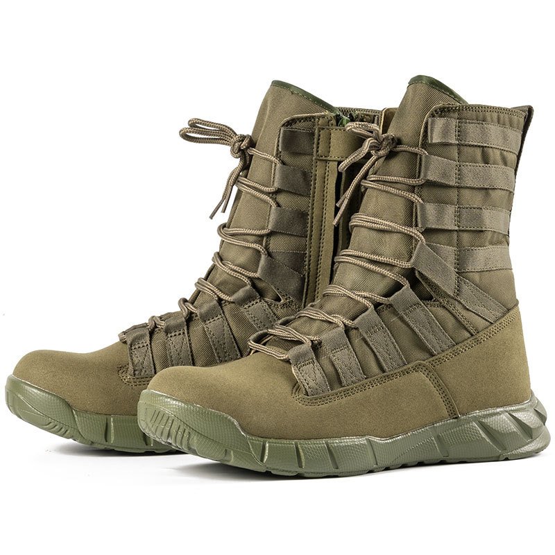 Men Trekking Training Camping Outdoor Hiking Climbing Boot Shoes Desert Combat Tactical Leather Boots