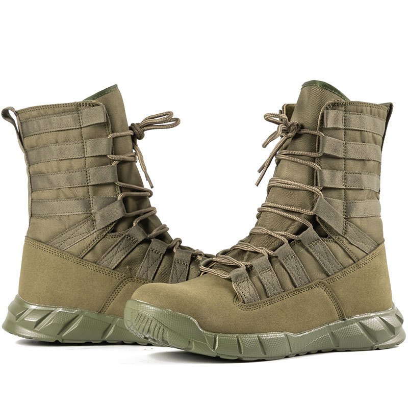 Men Trekking Training Camping Outdoor Hiking Climbing Boot Shoes Desert Combat Tactical Leather Boots