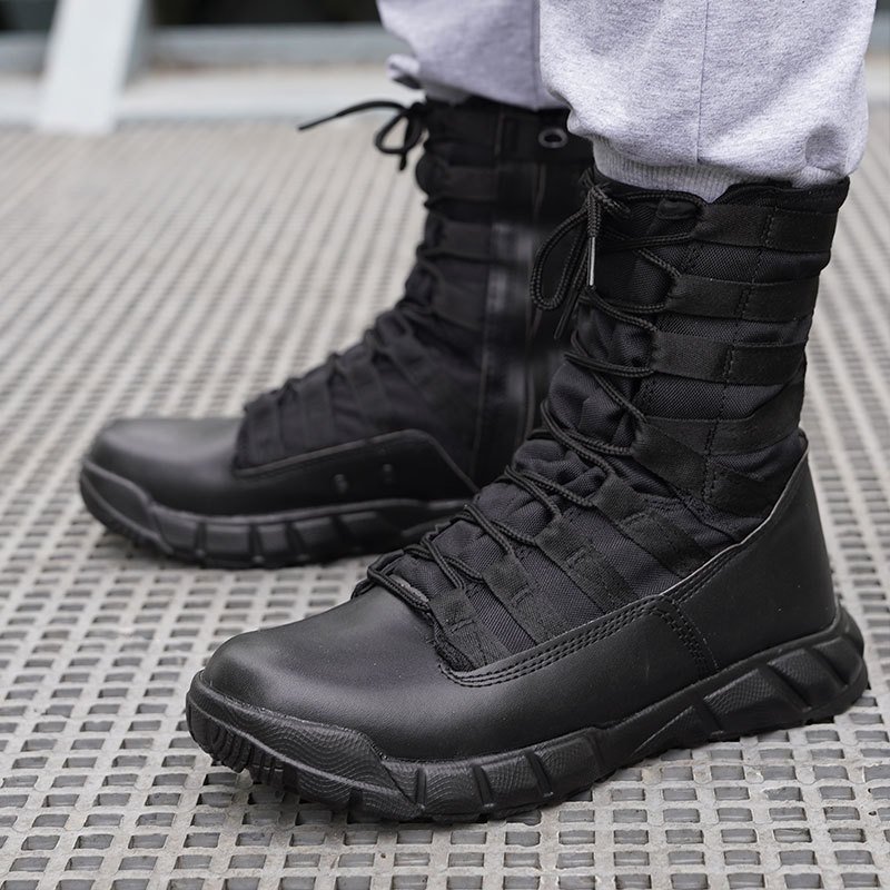 Men Trekking Training Camping Outdoor Hiking Climbing Boot Shoes Desert Combat Tactical Leather Boots