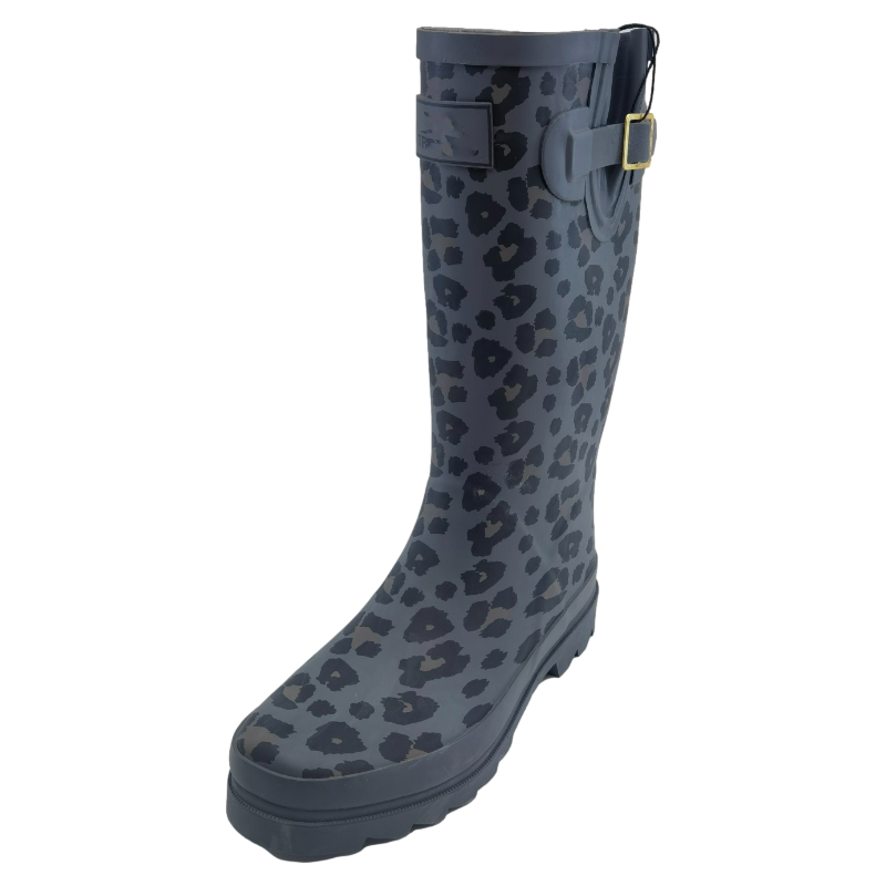 Fashionable Leopard Printing Women Wellington Boots Original Tall Rainboots Snow Wellies New Lady Shoes