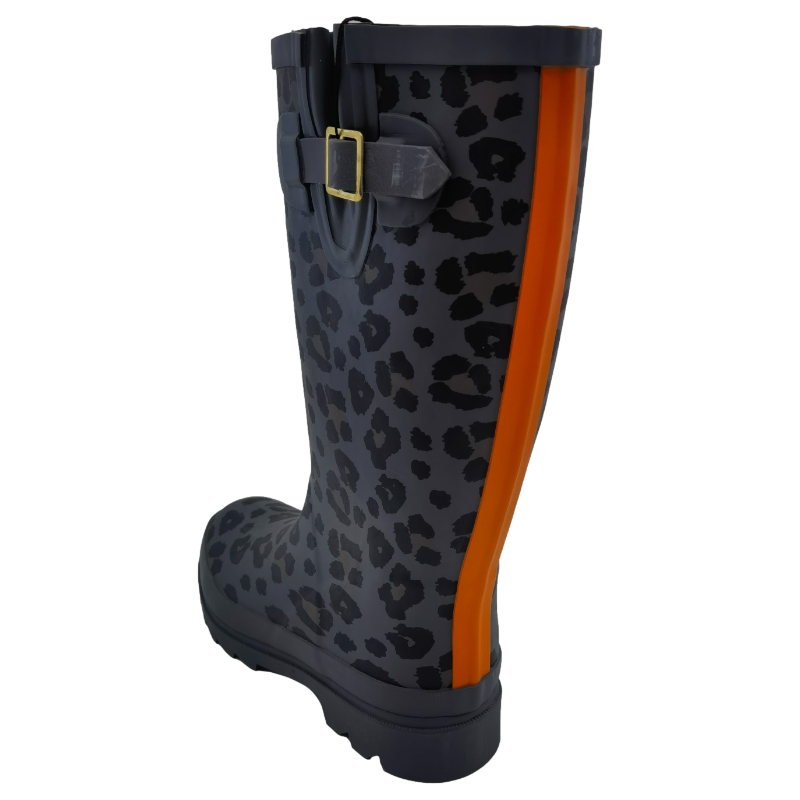 Fashionable Leopard Printing Women Wellington Boots Original Tall Rainboots Snow Wellies New Lady Shoes