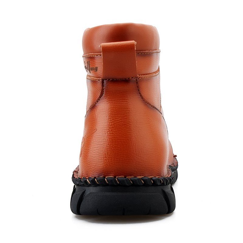 New Arrival Big Size Fashion Comfortable Casual shoes Durable Warm Leather Boots for Men