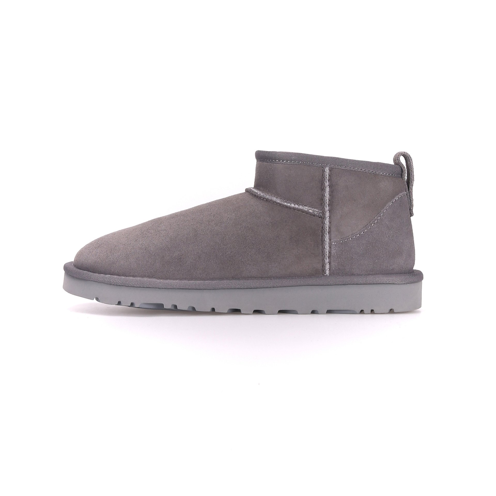 Fur Lining Comfortable Genuine Suede Slip On Winter Warm Snow Boot with Memory Foam Water Resistant