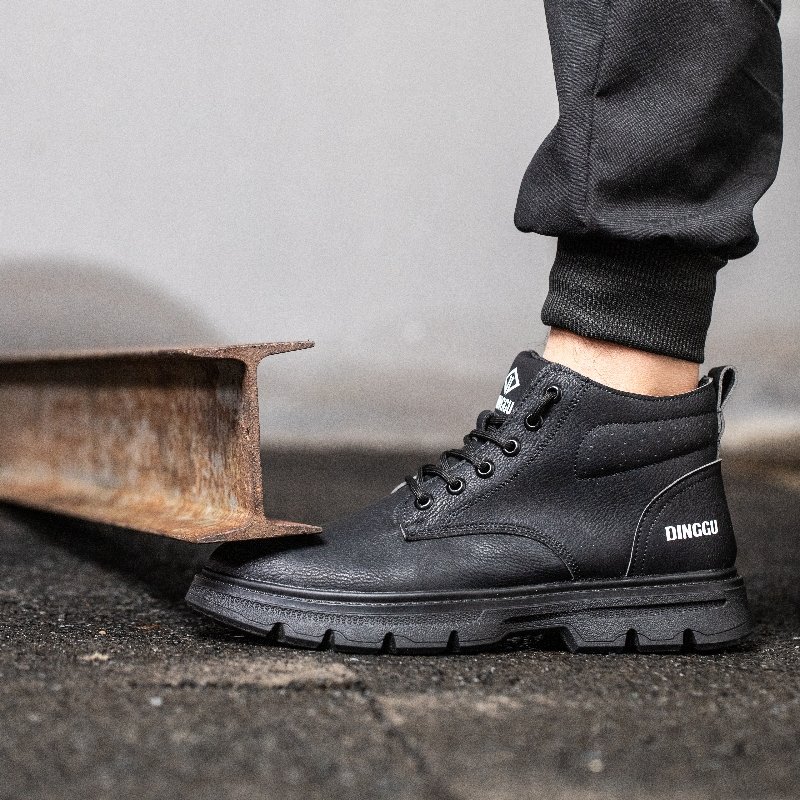 Steel Toe Cap Construction Shoes Work Safety Boots Composite Steel Custom Men Leather Unisex OEM Safety Boots