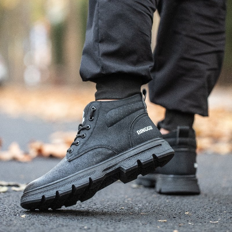 Steel Toe Cap Construction Shoes Work Safety Boots Composite Steel Custom Men Leather Unisex OEM Safety Boots
