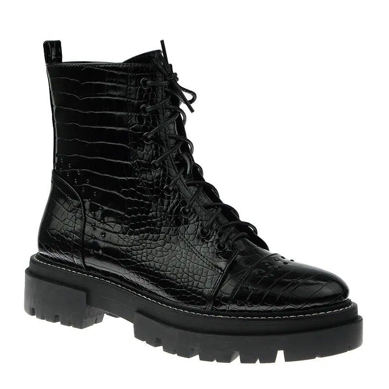 Leather boots lady shoes new fashion in autumn and winter