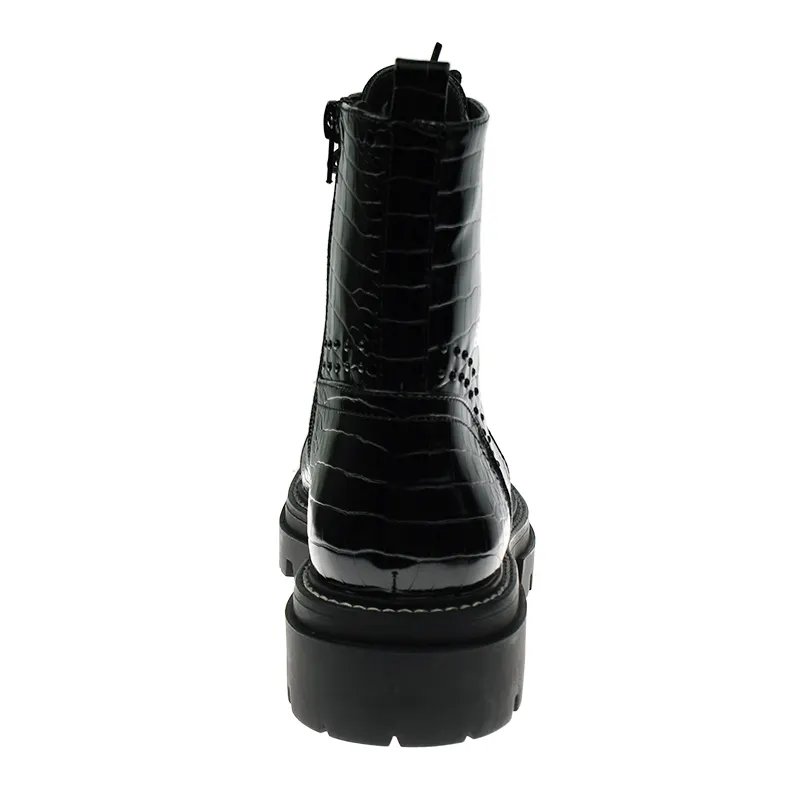 Leather boots lady shoes new fashion in autumn and winter