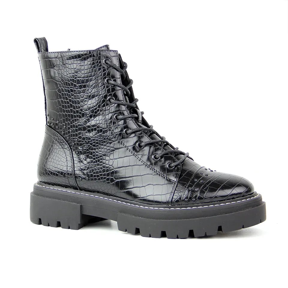 Leather boots lady shoes new fashion in autumn and winter