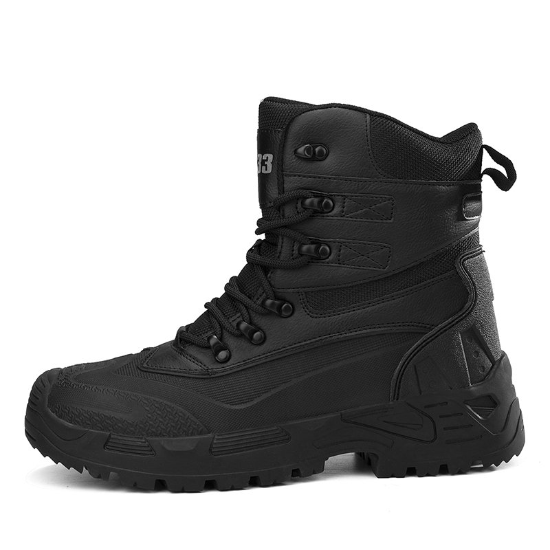 Men's Lightweight Camouflage Waterproof Tactical Training Boots Summer Hiking Shoes with Zip Closure Jungle Desert Winter Hiking