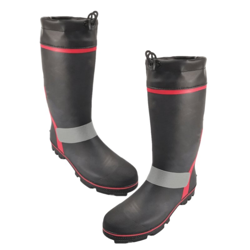 Black Men's Winter Keep Warm Rain Snow Boots Custom Logo Rain Boots