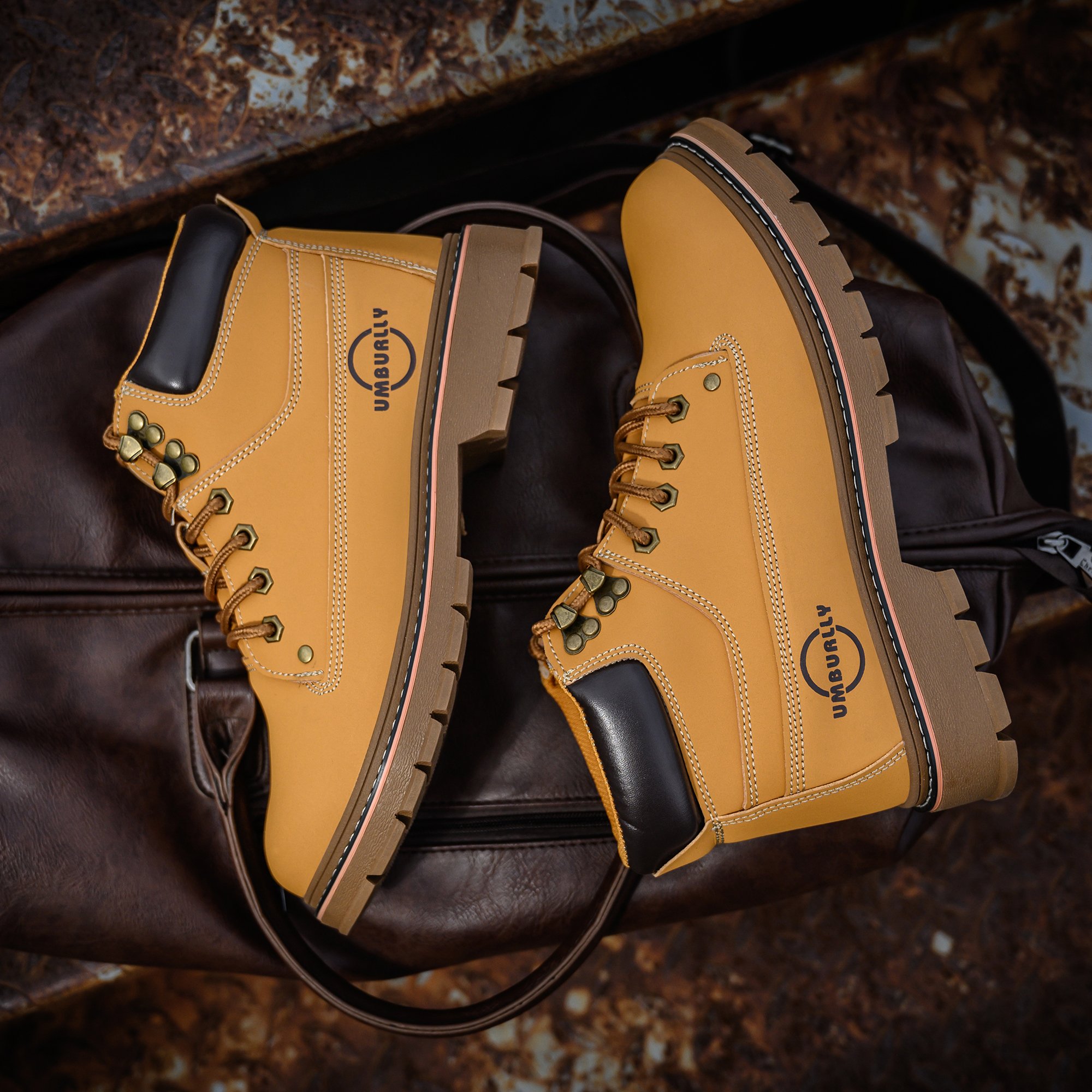 Safety shoe boots Comfortable soft and lightweight pure leather and slip resistant and ISO supports OEM/ODM