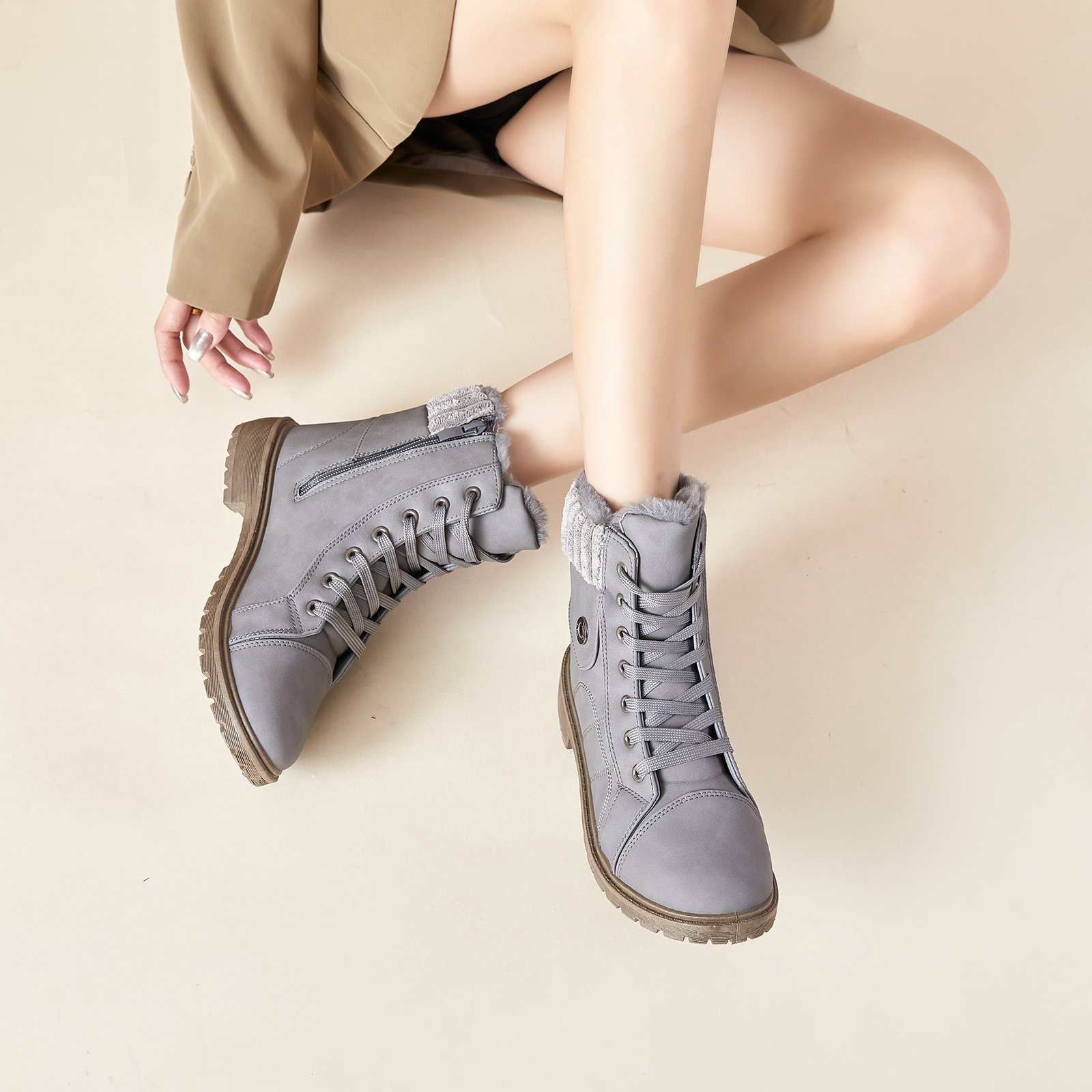 Wholesale Pvc Sole Botas Casual Winter Ankle Outdoor Snow Boots For Women