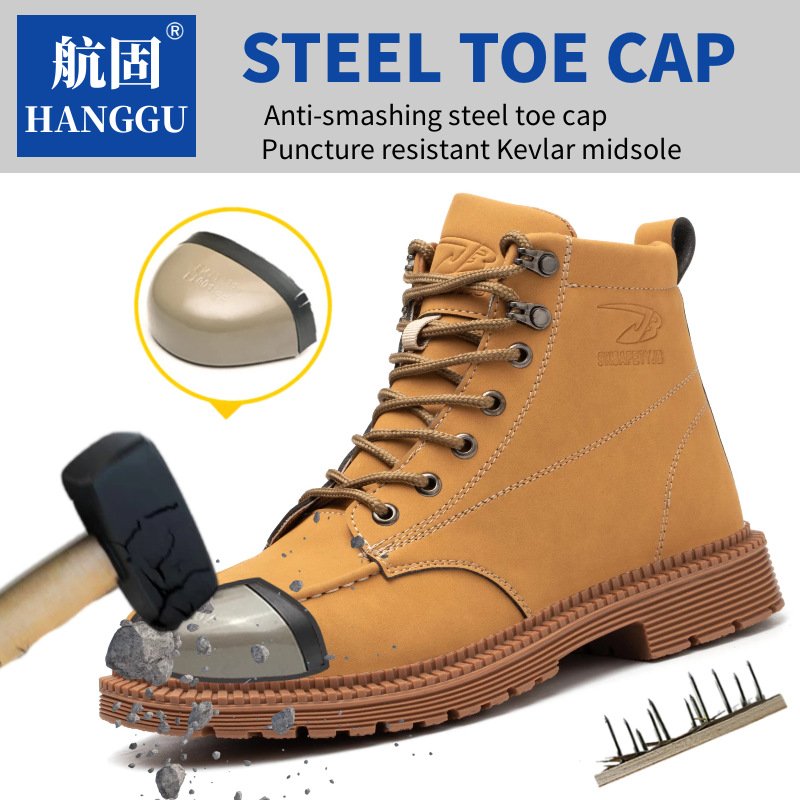 Cheap Factory Price Rubber Sole Middle Cut Microfiber Leather Work Boots For 100% Safety