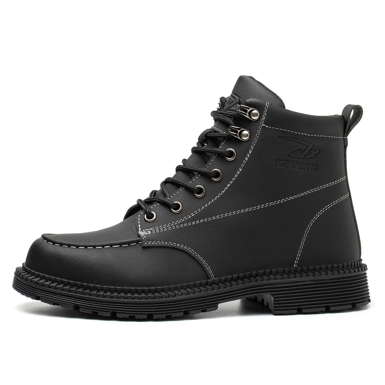 Cheap Factory Price Rubber Sole Middle Cut Microfiber Leather Work Boots For 100% Safety
