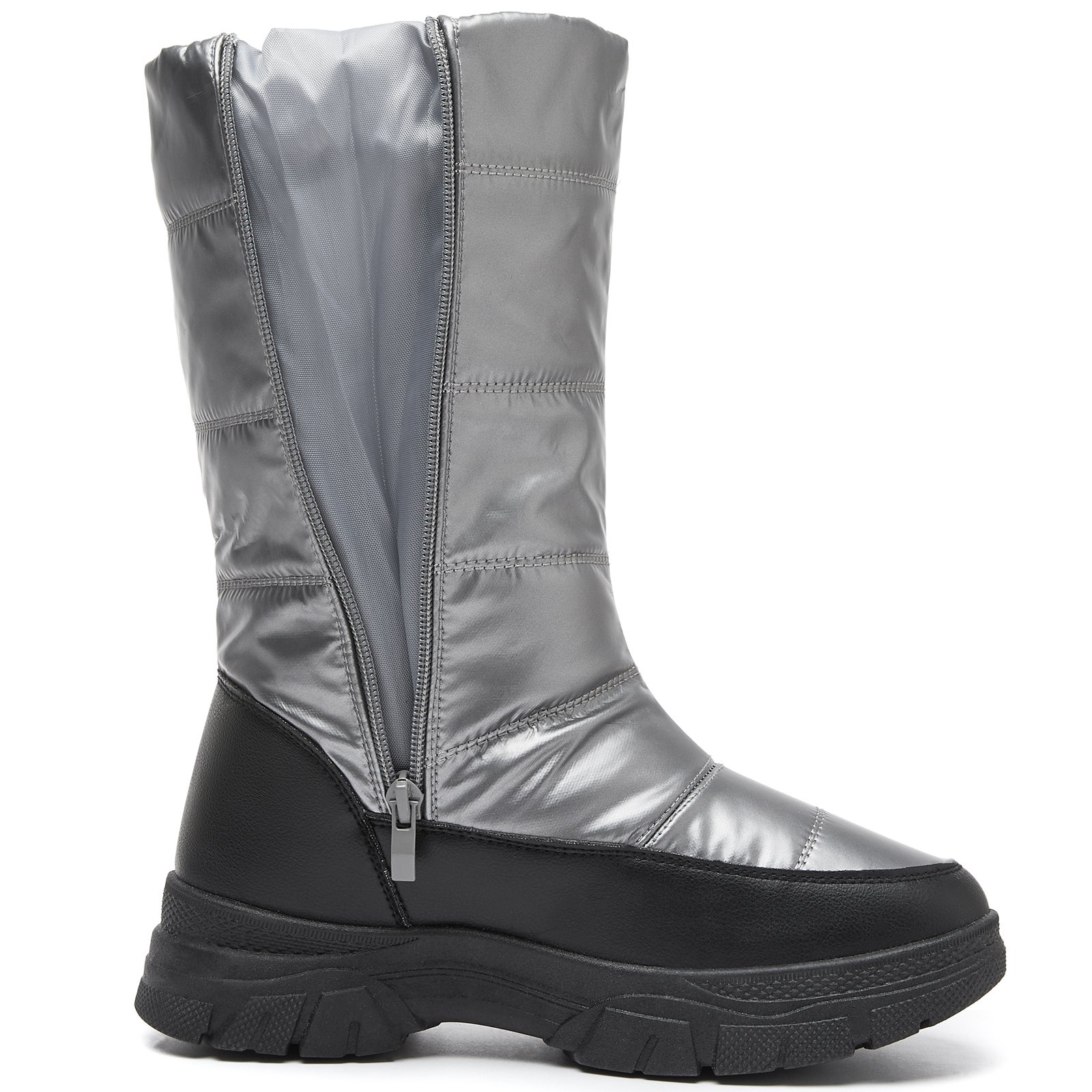 XRH Customized Bulk PVC Sole Faux Fur Lining Half Boots Wholesale Casual Waterproof Ladies Snow Winter Boots For Women