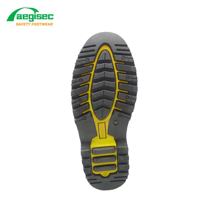 AEGISEC cow leather oil slip resistant rubber sole goodyear welted steel toe cap safety boots women