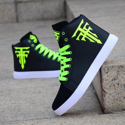 Fall new men's sneakers high-top board shoes trend lace-up men's boots