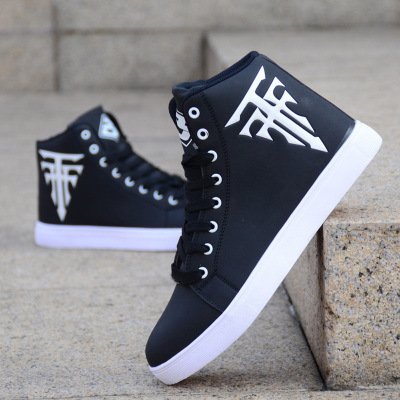Fall new men's sneakers high-top board shoes trend lace-up men's boots