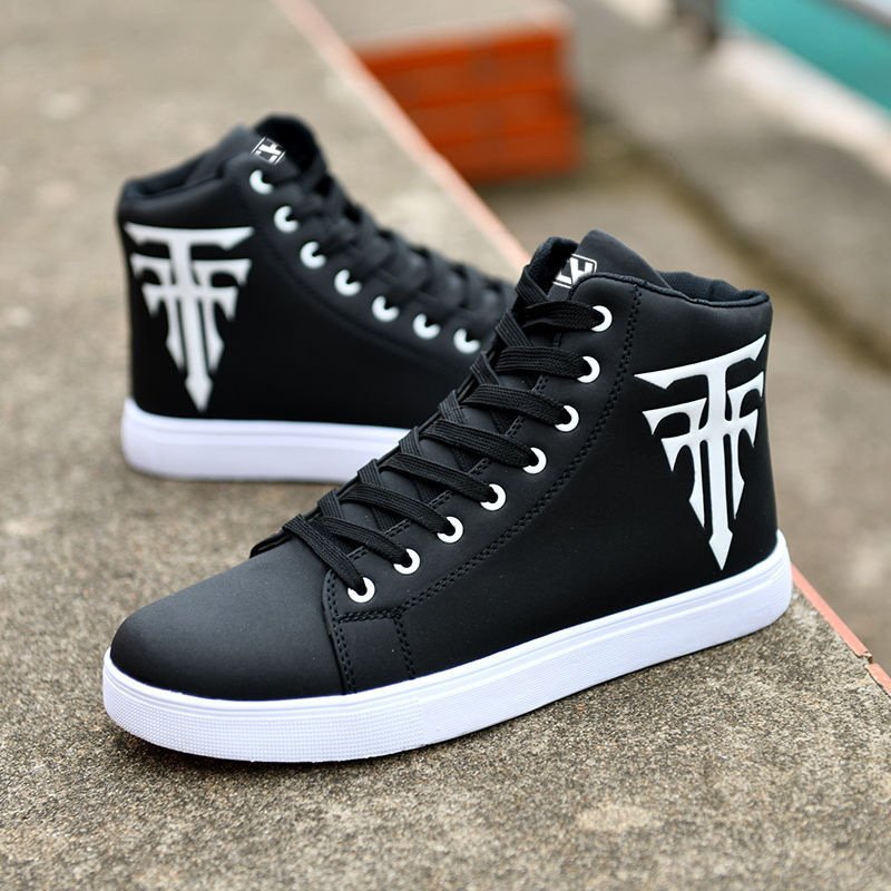 Fall new men's sneakers high-top board shoes trend lace-up men's boots