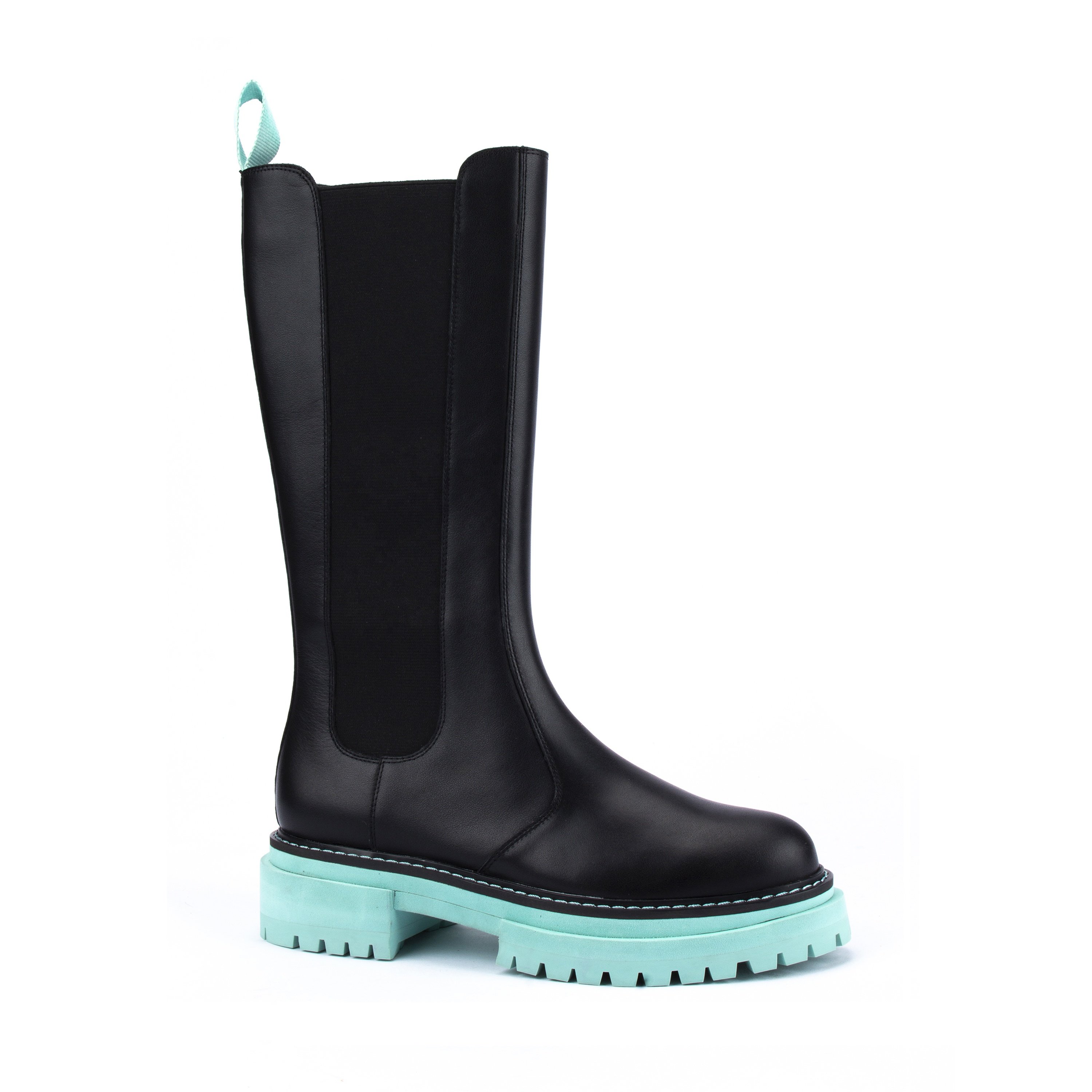 Designer Women's Chelsea Boots Wholesale Custom High Quality Waterproof Genuine Leather with Thick Sole Ankle Height PU Insole