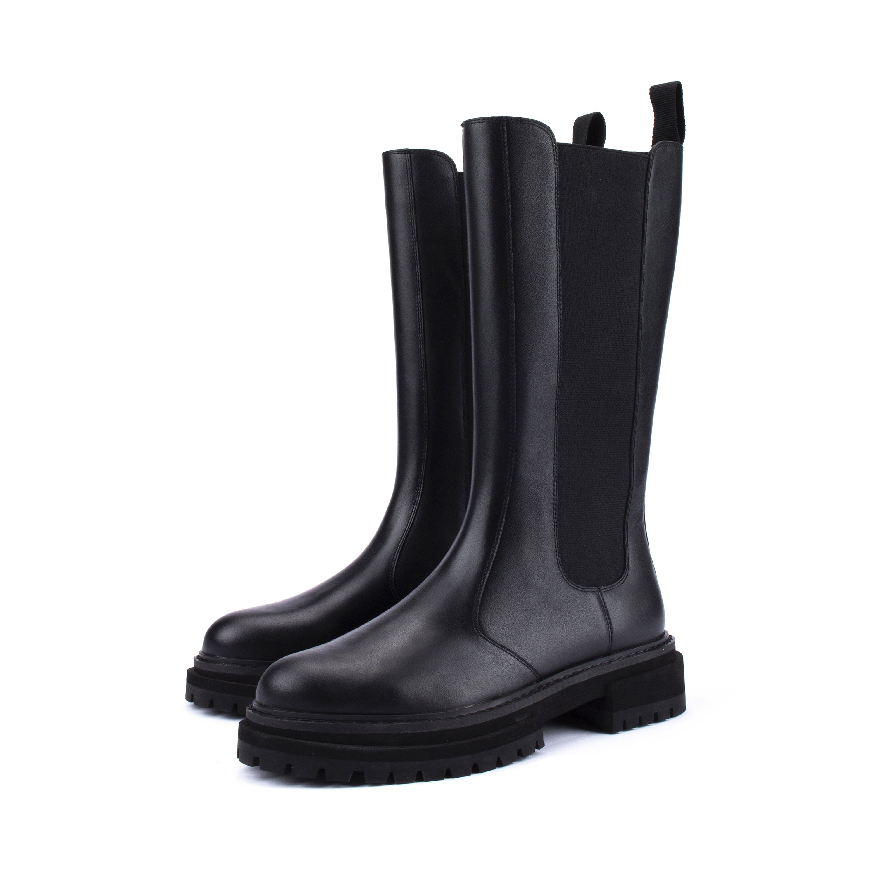 Designer Women's Chelsea Boots Wholesale Custom High Quality Waterproof Genuine Leather with Thick Sole Ankle Height PU Insole