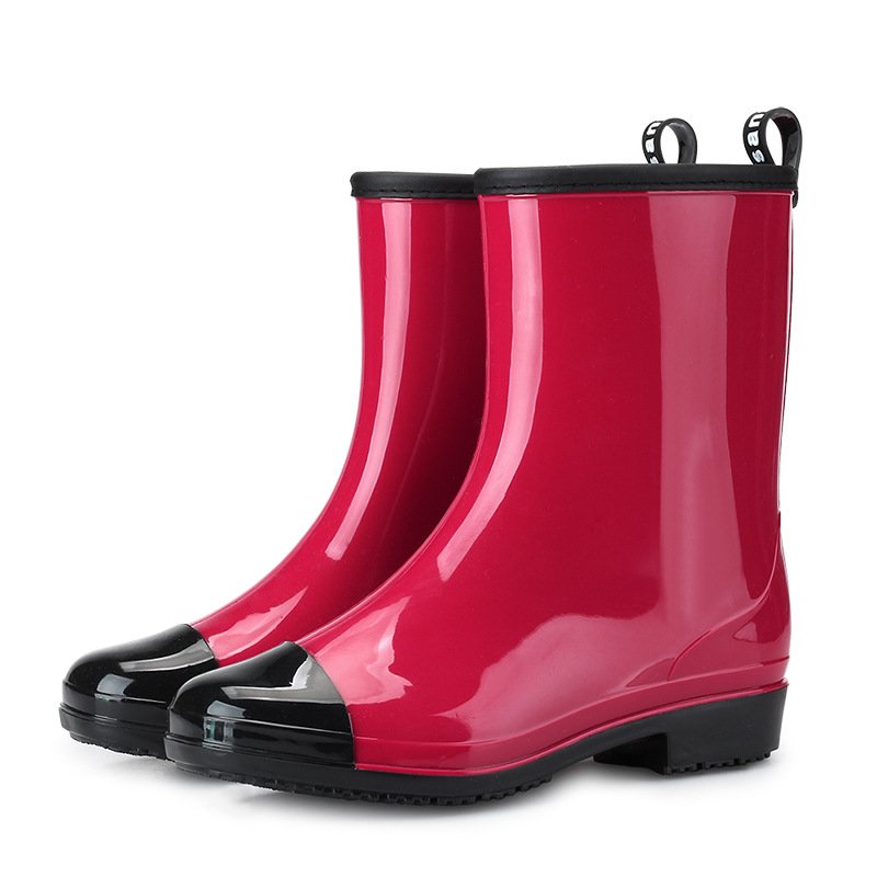 2023 Factory customized Whosale Anti slip waterproof rain shoes for women's rain boots warm and cotton water shoes