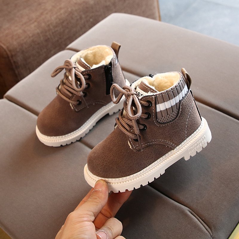 Baby Girls Boys Snow Boots Autumn Winter Kids Outdoor Casual Warm Shoes Soft bottom Non-slip Toddler Boot Child Martin Boots