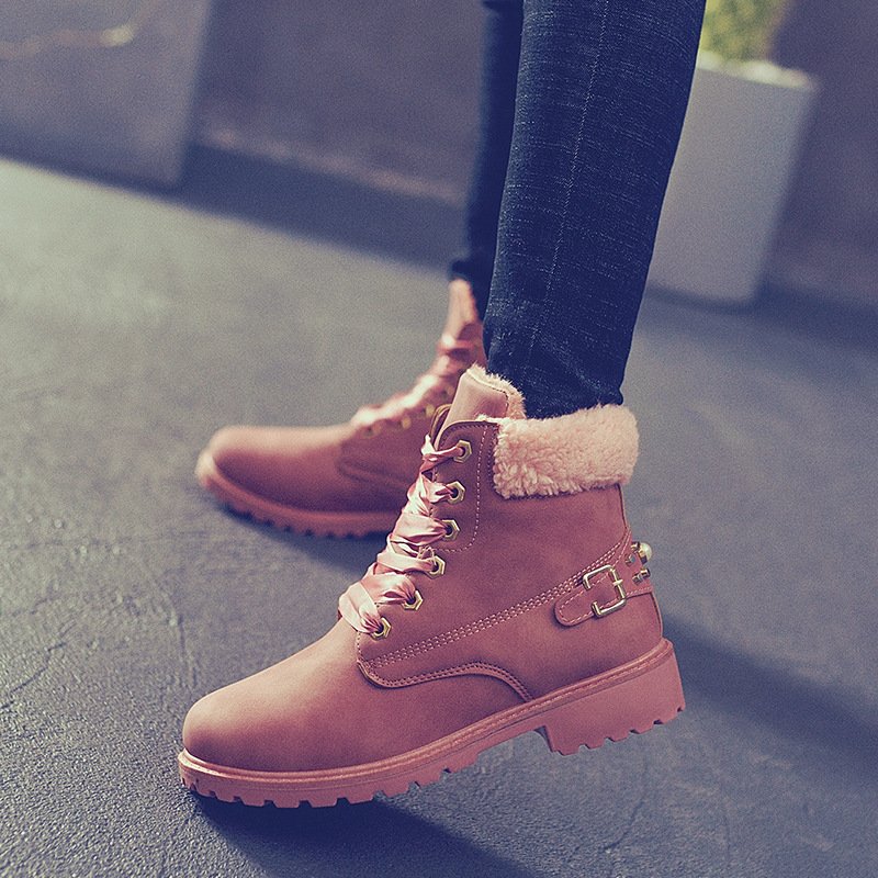 China manufacturer wholesale cheap fashion winter season plush warm shoes women's boots