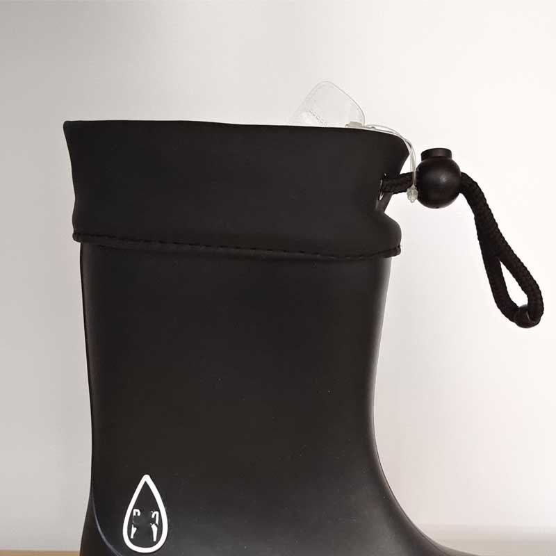 black rubber rain boots quality vucanised rubber black boots for men