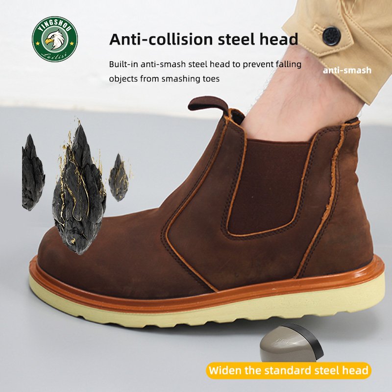 Anti-smashing, anti-stabbing and anti-static for construction safety productsSteel-toe safety boots