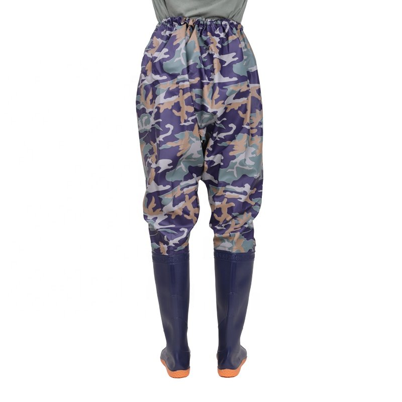 Shenying Fishing Wading Pants with Shoes Waist High Durable PVC Chest Wader hunting boots waterproof agriculture boot