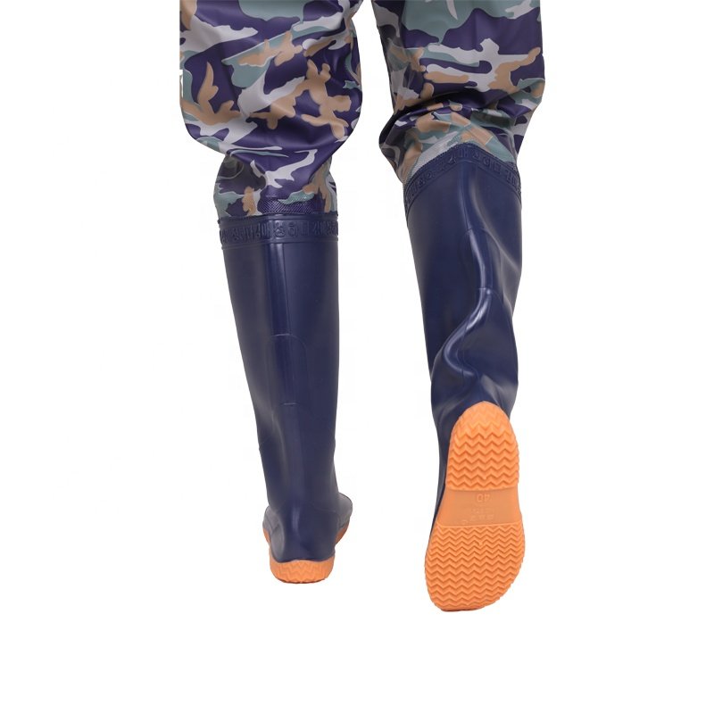 Shenying Fishing Wading Pants with Shoes Waist High Durable PVC Chest Wader hunting boots waterproof agriculture boot