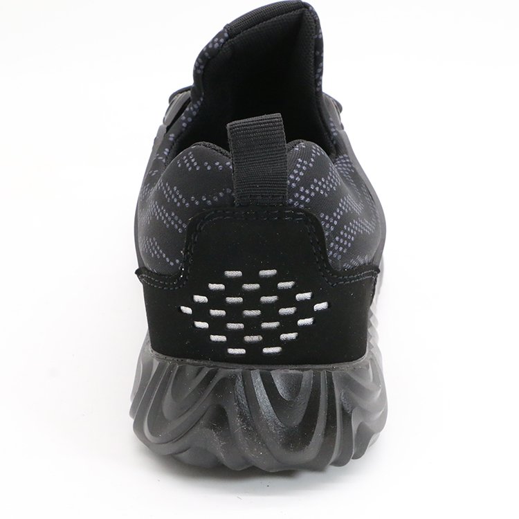 ENTE SAFETY Flying knit upper custom steel toe light weight boots anti-smash anti-puncture fashion safety shoes for men