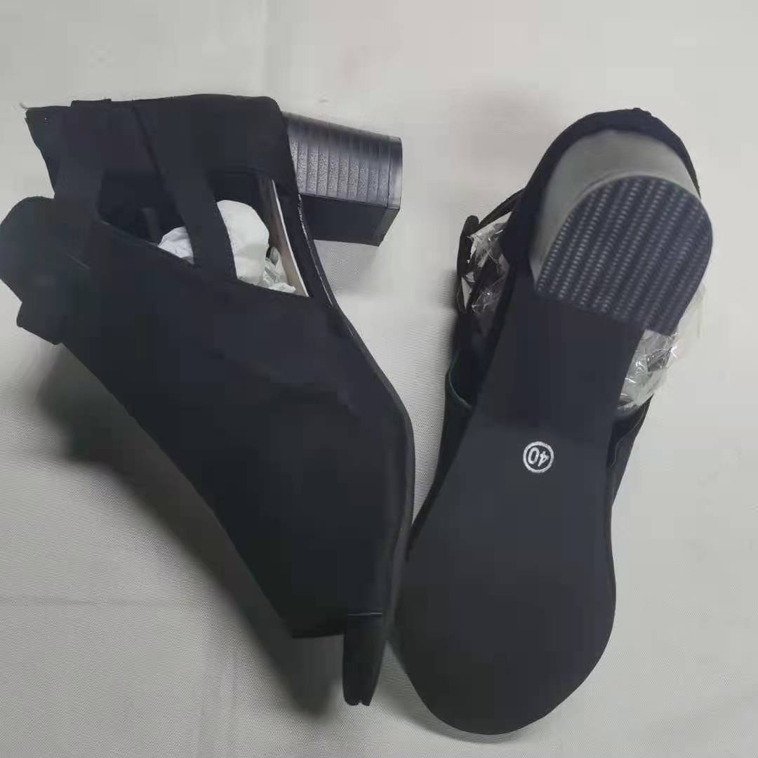 hot sale summer shoes summer roman shoes big size wedge fish mouth shoe boots for woman office lady work wear sueue sandals