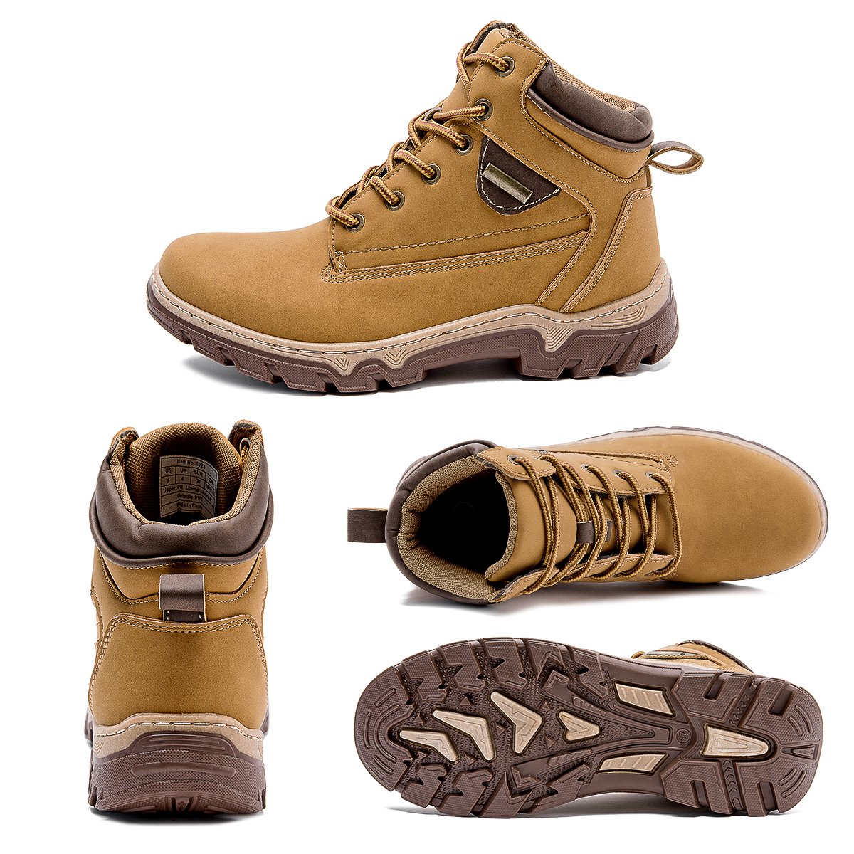Brand New Women Ankle Boots Leather Snow Booties Rubber Shoes Lace up Boots Women's Winter Boots with high quality
