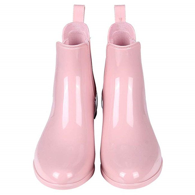 Wholesale Fashion Design Customize Waterproof Non Slip Classic Platform Rainy Season Rain Shoes Ladies Ankle Boots Women
