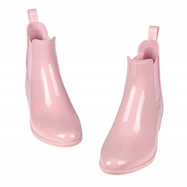 Wholesale Fashion Design Customize Waterproof Non Slip Classic Platform Rainy Season Rain Shoes Ladies Ankle Boots Women