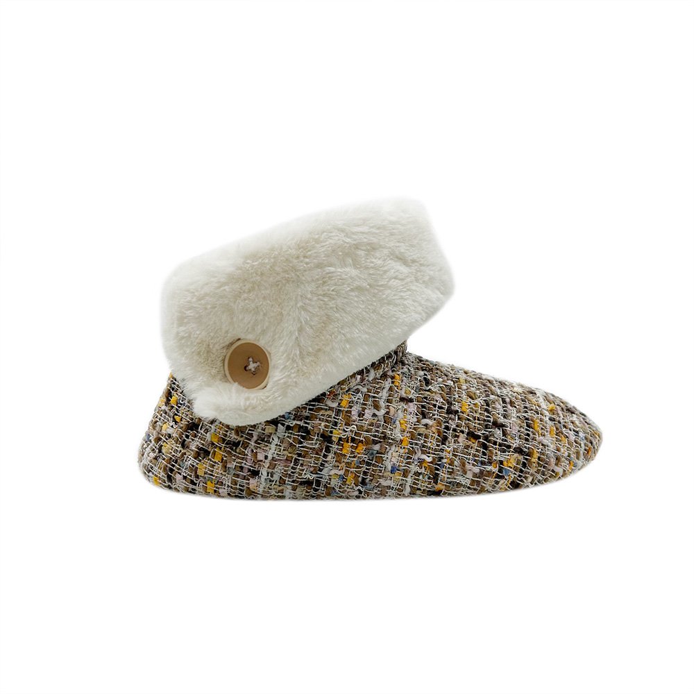 New Women Winter Slippers Home Warm Plush Indoor Casual Flats Comfort Female Footwear Indoor Floor Non Slip knitted boots