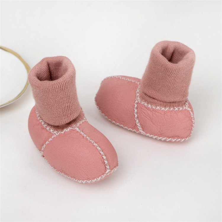 New Design wholesale baby boots Newborn Knitting Snow Boots Soft Bottom Boys Girls Winter Warm Shoes First Walker